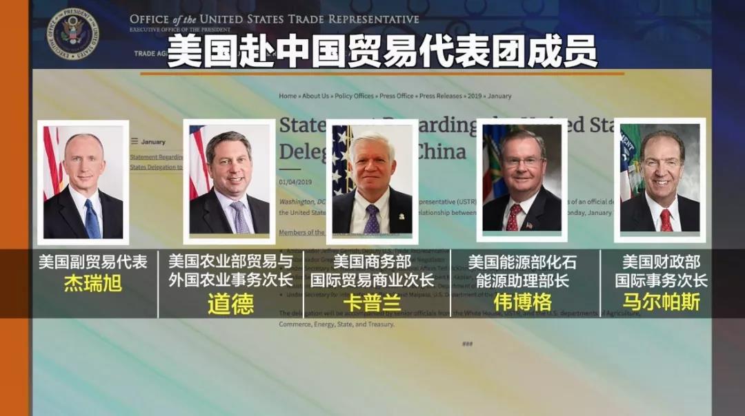 美公布1月7號赴中國貿易談判人員名單(圖2)